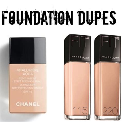 chanel foundation dupe|dupe for chanel vitalumiere foundation.